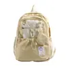 Mochila de Suministro Transfronterizo para Mujer 2025 Nuevo Estilo Coreano Mochila Escolar para Estudiantes de Secundaria Femeninas Gran Capacidad Mochila de Alto Valor