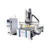 Fabricantes producen máquina de corte de panel de armario ropero muebles máquina de grabado de cambio de cuchilla de fila recta