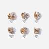 On-line celebridade Maillard pilha diamante unhas acessórios Super Flash pilha Diamante champanhe cor torto coração gordo quadrado travesseiro broca de unhas acessórios