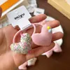 Diadema de Lazo Rosa Dulce Estilo Coreano para Niñas, Diadema de Estrella Amigable con el Cabello, Versátiles Accesorios para el Cabello de Caramelo Floral