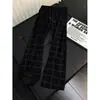 Otoño 2026 Retro Americano Cuadros Cordón Elástico Pantalones Casuales para Hombre Modernos Sueltos Pierna Ancha Versátiles Largos