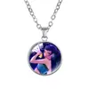 Comercio Exterior Se Especializa en Collar de Chica Cazadora de Kpop Colgante de Cristal Accesorios Periféricos de Anime Cadena para Clavícula de Personaje Bidimensional