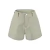 Pantalones cortos casuales cómodos y versátiles, nueva moda de verano 2026, pantalones rectos de tres cuartos de talle alto ajustados versátiles para mujer