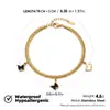 Venta al por mayor transfronteriza de alta gama para mujer, sentido de la mujer, joyería que no se desvanece, collar y pulsera de acero de titanio con explosión de nariz de cerdo dorado