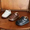 Sapatos para Bebês e Crianças Pequenas, Sola Macia Antiderrapante, 0-1 a 3 Anos, Sapatos de Couro para Bebê, Sapatos Sociais Estilo Britânico, Sapatos de Performance Masculinos e Femininos