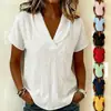 Top de Verano de Punto con Mangas Cortas y Cuello de Muñeca para Mujer, Nuevo Estilo Europeo y Americano Casual 2026 Sitio Independiente