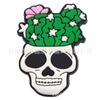 2024 Nuevo Festival de Fantasmas de Halloween Crocs Zapatillas Accesorios de Hebilla Decorativa Flor de Zapato Parche Esqueleto Fantasma