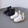 Botas Curtas para Meninas Outono e Inverno 2025 Novo Estilo Coreano Estilo Estrangeiro Botas de Princesa para Crianças Solado Macio Botas de Uso Externo Estilo Estrangeiro para Bebês