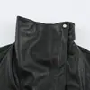 Chaqueta de Motocicleta para Mujer Estilo Europeo y Americano Transfronterizo 2026 Nueva Moda Elegante Efecto Piel 4341803