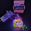 Cordão de Luz LED Fio de Cobre 3*3m em Estoque Transfronteiriço com Ganchos, Controle Remoto, Plug USB, para Decoração de Cortina de Quarto