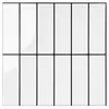 Adhesivos de Azulejo Decorativos para Colgar en la Cocina, Diseño Grueso Tridimensional Autoadhesivo, Rayas Verticales, Sencilla Renovación, Pegatinas de Renovación