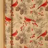 Papel de Regalo Navideño Tamaño Grande Ecológico Papel Kraft Amarillo Papel de Regalo Navideño Cuadros Rojos Cabeza de Reno Patrón de Copo de Nieve