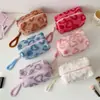 Estojo de Pelúcia Hisocute Grande Capacidade Portátil Bolsa para Material Escolar para Estudantes do Ensino Médio Bolsa de Armazenamento de Tecido Simples Material de Caderno