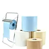 Papel industrial para limpieza para exportación, rollo grande, papel absorbente, papel absorbente de aceite, color blanco, azul y natural, papel en rollo de grado de exportación