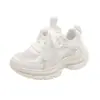 Zapatos Deportivos Infantiles, Zapatos de Malla Transpirables para Niñas, Nuevos Zapatos Blancos de Verano para Estudiantes, Zapatos Ligeros de Suela Suave para Niñas tipo 'Dad Shoes'