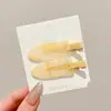 Grampo Lateral Seamless Dopamine Estilo Coreano Pequeno Grampo Lateral Acessório de Cabelo para Mulheres com Franja Grampo de Cabelo Fashionável e Estiloso
