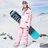 Nuevo traje de esquí para mujer, de invierno, cálido, resistente al viento, impermeable, transpirable, con doble tabla de chapa, pantalones de esquí para hombre, transfronterizos