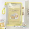 Bolsa de archivo transparente con cremallera tamaño A4, engrosada con apertura grande, bolsa para llevar libros específica para estudiantes, bolsa impermeable y elegante para tutorías