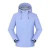 Chaqueta de trabajo ligera personalizada con capucha, chaqueta cortavientos e impermeable integrada para exteriores y montañismo para hombres y mujeres, con logo estampado
