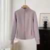 ¡Estilo LU! Diseño de cintura pequeña ciñe la cintura para estilizar y mantener el calor, chaqueta de moda casual para otoño e invierno, abrigo corto con cuello alto para mujer