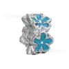 Zunmi joias azul clássico panjia com diamante strass pingente de contas charm fábrica atacado
