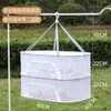 Red de Secado Multicapa para Verduras, Carne Curada, Pescado Seco, Rábanos, Estante Plegable de Secado Otoñal para Batatas, Herramienta Anti-Moscas, Estante Engrosado