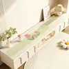 Tapete para mesa de mueble de TV, mantel largo, sensación de lujo ligero y alta gama, impermeable, se puede cortar a medida, zapatero, aparador de comedor, tapete protector para encimera