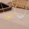 Collar en Forma de Arco de Cinco Estrellas con Diseño de Diamante de Nicho, Simple y Versátil, Cadena de Clavícula de Alta Gama como Regalo para Mejores Amigas