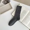 Meias brancas de renda estilo Miu, inspiradas no balé, com design de bolha na boca, na altura da panturrilha, meias largas estilo universitário, emagrecedoras