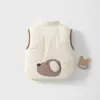 Chaleco para Bebé 120g Chaleco Acolchado de Algodón Protector de Vientre para Otoño e Invierno, Top Cálido de Forro Polar para Bebés y Niños