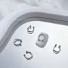 1000 Piezas de Decoraciones de Moños para Uñas de Aleación Mixta, Moños de Cinta Huecos, Pedrería Plateada para Uñas, Al por Mayor