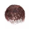 Bloqueio de Reposição de Cabelo no Topo para Mulheres, Cabelo Simulados, Volumoso, Cabelo Cacheado Curto Invisível, Aumento Realista de Volume Capilar, Cobertura de Cabelos Brancos, Reposição de Cabelo no Topo