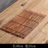Bandeja de Bambu em Forma de Barco, Bandeja de Chá de Bambu Roxa, Porta-Bule e Xícaras, Tapete de Isolamento Térmico, Tapete de Chá de Bambu, Porta-Copos de Bandeja de Bambu