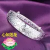 Pulseira de prata 999 pulseira de prata feminina prata pura estilo étnico presente para namorada para mãe aniversário presente para o Dia da Mulher
