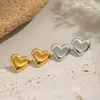 Moda Europeia e Americana Popular Dia dos Namorados Brincos de Coração Acessíveis Luxo de Alto Padrão Acessórios de Joias de Aço Inoxidável Aço Titânio para Mulheres