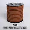 Cuerda de Piel de Ciervo de 3 mm Cuerda de Cuero Doble Cara Coreana Cuerda de Terciopelo Correa de Correa de Piel de Vaca Cuerda de Gamuza Caja de Regalo Cuerda de Terciopelo Decorativa