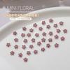 Decoraciones Mini de Flor de Metal para Uñas, Brillantes Pedrería 3D Apilada, Pedrería para Uñas al por Mayor, Pedrería Apilada Mini de una Sola Pieza