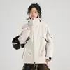 Jaqueta Corta-vento 3 em 1 destacável outono e inverno duas peças para uso externo, unissex, resistente à água, plus size