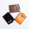 Cartera de dólar estadounidense de comercio exterior de fábrica, hebilla magnética, hebilla única, suministro de hojas sueltas, plataforma de comercio electrónico, bolsa de tarjeta con cremallera horizontal corta