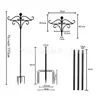 Artesanía de hierro forjado de metal nueva transfronteriza productos de hierro decoración de patio exterior gancho de pastor gancho suministros de boda colgante