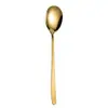 Colher Coreana de Aço Inoxidável Colher de Jantar Garfo de Jantar Garfo de Sobremesa Colher para Comer em Casa Beber Colher de Sopa Pode Gravar Logo a Laser