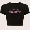 Camiseta de Verano de Manga Corta Ajustada, Estampado de Letras Negro Algodón Europeo y Americano Cuello Redondo Holgada, 200g