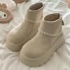 Botas Martin de Diseño Moderno con Punta Redonda, Estilos Largos y Cortos a la Moda, Nuevas Botas Versátiles de Suela Gruesa para Otoño e Invierno 2025 para Uso Diario