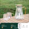 Jarra de Vidrio de Alta Calidad para Uso Doméstico, Resistente al Calor, Adecuada para Preparar Té, Jarra de Agua Fría de Verano, Juego de Vasos de Agua