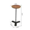 Mesa de noche pequeña de madera maciza de lujo ligero creativa, Mesa de café estrecha pequeña minimalista moderna simple, Mesa auxiliar, Móvil 20 cm