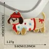 Nuevos Pegatinas Bordadas Originales de Animales de Dibujos Animados Cachorro Venta Directa de Fábrica Accesorios Decorativos DIY para Ropa Funda de Teléfono Móvil Pegatinas de Tela