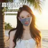 Mascarilla Facial de Seda Hielo Transpirable Protección Solar para Mujer al Aire Libre Anti-UV Boca y Nariz Abiertas Protección del Cuello Máscara Integrada Especial para Deportes Correr