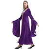 Ropa Medieval para Mujer Europea y Americana de Gran Venta Vestido Largo Retro de Palacio con Tirantes y Vestido de Terciopelo con Diamantes Dorados