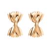 Aretes de lazo estilo ins europeo y americano, literarios, dulces, diseño creativo, aretes de papel de caramelo plegado, aretes transfronterizos al por mayor