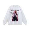 Camiseta de manga corta con estampado de dibujos animados de estilo japonés de Harajuku Street con línea cercana pequeña para hombres y mujeres, camiseta de marca de moda de media manga vieja lavada con fuerza